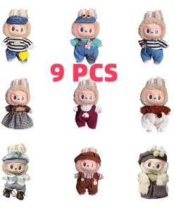 Mini Doll 15cm 17cm Labubu Clothing Suit Accessory Republic Of Korea V1  V2 Idol Bjd  Fashion Delicate Replacement Decoration