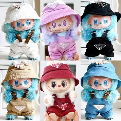 2025 NEW For Labubu Doll Clothing Set Hat 17cm Clothes Shoes Doll DIY Accessories Training Sitting Party Games Toys Gifts