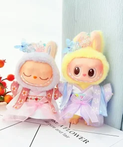 17cm Labubu Doll Clothes Chinese Style Hanfu Suit Ancient Costume Outfit Set
