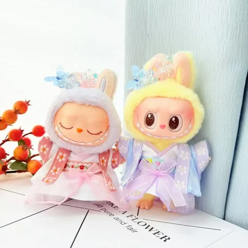 17cm Labubu Doll Clothes Chinese Style Hanfu Suit Ancient Costume Outfit Set