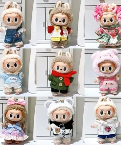 Only Clothes Labubu Doll Clothes Cute Fashion Pendants Doll Change Clothes Cool Doll Plush Toy Girl Gift Decorated Beautiful