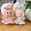 Doll Clothes Labubu Sweater Set DIY Dolls Accessories Fun Cute Dolls 2-Piece Set Clothing Wearing Headwear For Dress Up Doll’s 3