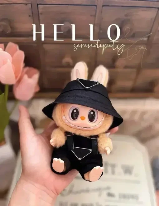 [Only Sell Clothes]  For 17cm LABUBU clothes Second Generation Sitting Party 15cm Macaron Vinyl Pendant Doll Clothes