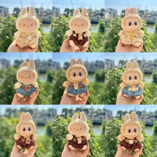Mini Plush Doll'S Clothes Outfit Accessories For Korea Kpop Exo 17cm Labubu I II Idol Dolls Sitting Party