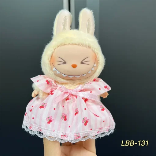 Casual Skirt Suit for Labubu Outfit Doll Clothes Fashion Labubu Accessories Mini Doll's Dresses
