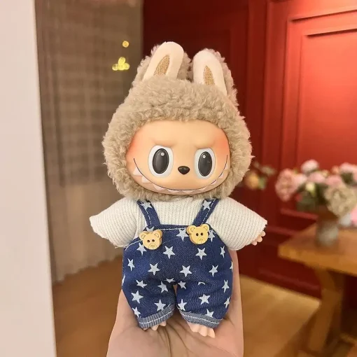 1PC Adorable Labubu Change overalls - Stylish & Comfortable Labubu-Themed Outfit Labubu Ropa Doll Accessories