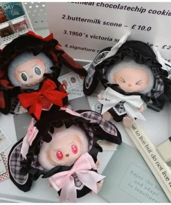 The First And Second Generation Labubu Sitting Party Pendant, 17cm Baby Dress, Vinyl Doll, And Tuliesi One-Piece Suit Change