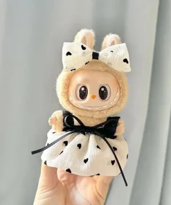17cm Mini Plush Doll'S Clothes Outfit Accessories For Korea Kpop Exo Labubu Idol V1 V2 Strap skirt set Clothing Gift