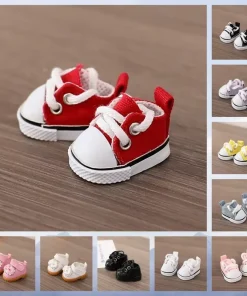 Labubu Shoes V1 V2 Doll Key Chain Accessories Toy Leather Shoes Canvas Shoe Decoration Doll Accessory Ornament Delicate Shoes