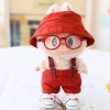Fashion Overalls Matching Hat For 17cm Ropa Labubu Doll Clothes Mini Set Lovely Suit Trendy Accessories-Ropa Labubu