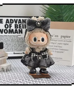 Only Doll Clothes 17cm Labubu Baby Clothes Labubu Blind Box Pendant Plush High-Quality Toy Decoration Cute Set Children'S Gift