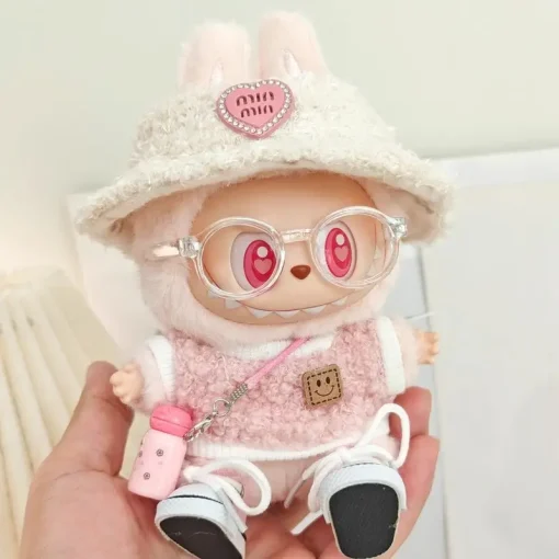 Only Clothes New 17cm Vinyl Figurine Labubu Available Doll Clothes  Fashionable Trendy  Dressing Accessories Cute Macarons Girls