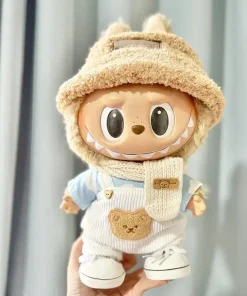38cm Mini Doll'S Clothes Outfit Accessories For Korea Kpop Exo Labubu Idol V1 V2 cloud shirt white strap set Clothing