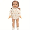 1 set of yellow giraffe romper doll clothes suit for 18-inch (45.7cm) doll girls. Suitable for American dolls.