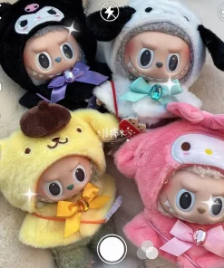 New Labubu V1 V2 V3 Clothes Suit Big Into Energy Labubu Hello Kitty Kuromi My Melody Hangyodon Costume Outfit Doll Accessories