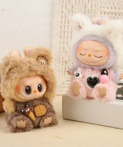 Only Clothing] First And Second Generation Labubu Clothing Pendants Baby Clothes Sandwich Cookies Overalls And Pants Accessories