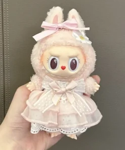Labubu Toy: Ribbon Dress Set - Sweet 15/17cm Doll Clothes with Bow Accents