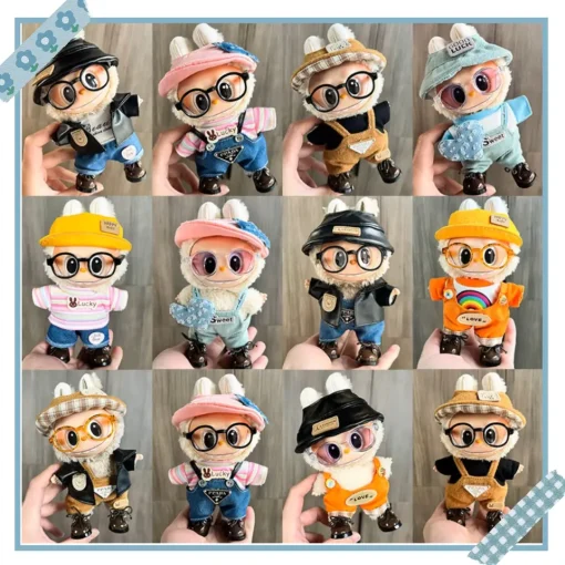 The First And Second Generation 17cm Labubu Pendant Cute Baby Dress Labubu Blind Box Is A Children'S Gift Set That Can Be Worn
