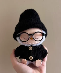 Para accesorios de ropa Labubu Conjunto de suéter blanco y negro Se puede combinar con sombreros y gafas Puede mejorar el temperamento de labubu