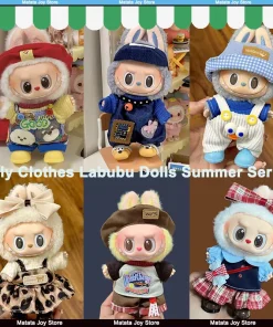 Only Clothes Labubu Dolls Clothes First And Second Generation Craftsman Overalls Cute Bees Soft Fashionable Fabric Summer Style