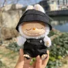 For Korea Kpop Exo 15-17cm Labubu Idol V1 V2 Overalls Set Hat Clothing Gift Mini Plush Doll'S Clothes Outfit Accessories
