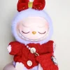 Cute Mini Plush Doll’S Clothes 17cm Labubu I II Idol Dolls FEAR Hoodie Set Korea Kpop Exo Idol Dolls DIY Accessories Gifts 2