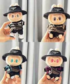[Clothes only] First and second generation Labubu clothes pendant Labubu sitting party baby clothes handcuffs striped clothes