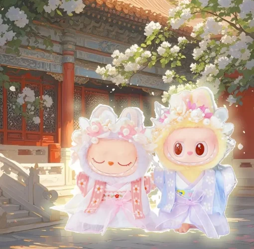 Hanfu Suit Labubu 3.0 Ropa Ancient Costume Outfit Set 17cm Labubu Doll Clothes Chinese Style