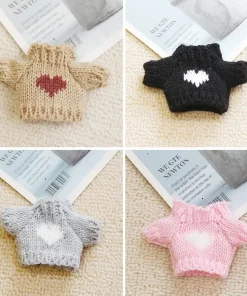 Mini Plush Doll'S Clothes Outfit Accessories For Korea Kpop Exo Labubu Idol V1 V2 Love sweater DIY Clothing Gift