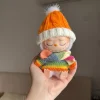 17cm Cute Mini Plush Doll’s Clothes Outfit Accessories For Labubu Dolls Clothing Kids Gift Black and Red Mouse Overall and Hat 2