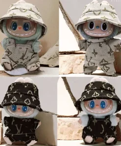 NEW Labubu Clothes Doll Clothing Fashion Overalls, V1 V2 V3 Doll Clothing Accessories, Labubu Clothes Designer,15/17cm Doll Toy