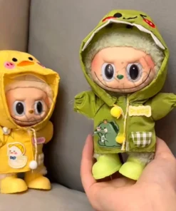 Mini Doll'S Clothes Outfit Accessories For Ropa Labubu Idol doll Raincoat short rain boots rain shoes Clothing Gift