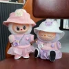 Ropa Labubu Doll Shirts For 17cm Labubu Plush Doll Striped Sweater Kid Toy Girl Gift Cute Match Pink/Blue 3
