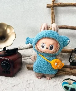 Only 17cm Blind Box Of Clothes, Labubu Fabric Clothes, Pure Handmade Wool, Small Fish Wool Set, Labubu Baby Clothes, Cute Gift