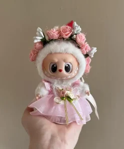 Mini Doll'S Clothes Outfit Accessories For 15-17cm Ropa Labubu and 10cm cotton doll Princess style strap skirt Clothing