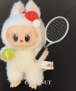 Labubu tennis suit set Miniature accessory tennis racket model Labubu Clothes Doll Accessories