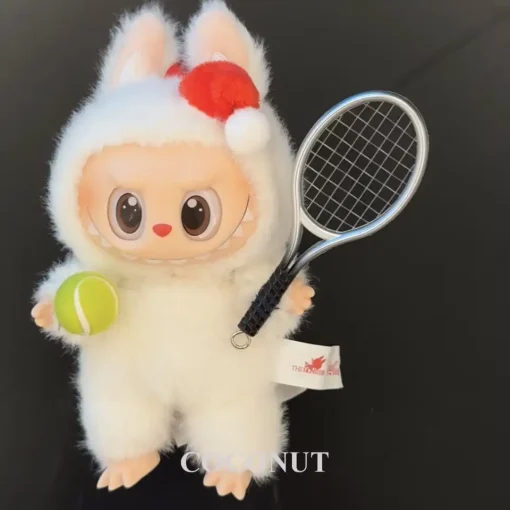 Labubu tennis suit set Miniature accessory tennis racket model Labubu Clothes Doll Accessories