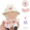 17cm Blind Box Keychain Labubu Outfit – Preppy Style Fake Two-Piece Set for Labubu Doll 3