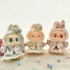 Only BClothes for Labubu V3.0 Front High-Energy Vinyl Plush Blind Box Pendant Lucky Purple Butterfly Fairy Baby Clothes Skirt 2