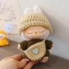 17cm Mini Plush Doll'S Clothes Outfit Accessories For Korea Kpop Exo Labubu Idol V1 V2 sweater headband set Clothing Gift