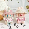 Mini Doll'S Clothes Outfit Accessories For Korea Kpop Exo 15-17cm Labubu Idol V1 V2 Pink Striped Suit Clothing Gift
