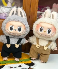 Mini Plush Doll'S Clothes Outfit Accessories For Korea Kpop Exo Labubu V1 V2 Idol bear overalls Clothing Gift