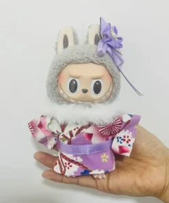 17cm Labubu Idol Dolls Clothes Japan Kimono Accessories Korea Kpop Exo Clothing Hoodie Cute Plush Doll'S Clothes DIY Gifts