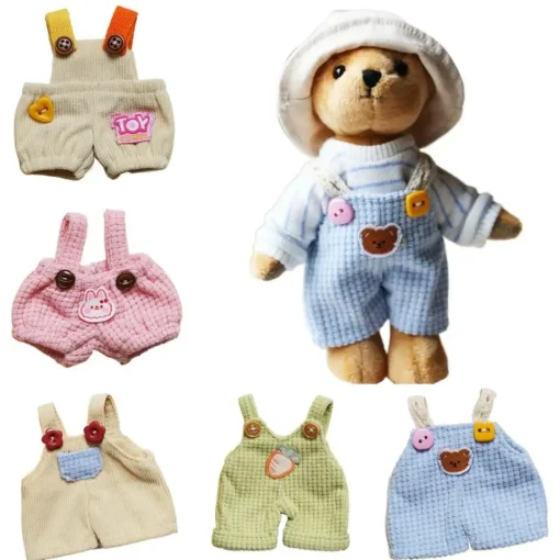 Multiple Styles Handmade Labubu Strap Pants DIY Replace Doll Rompers Doll Wear 12cm Dolls