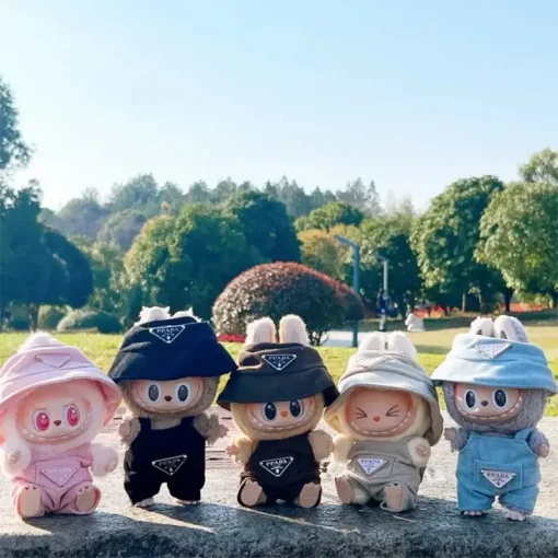 2025 Labubu Corduroy Mini Doll Clothing Set Toys Cute Hat Clothes Shoes Vinyl Doll Accessories Training Sitting Party Games Toys