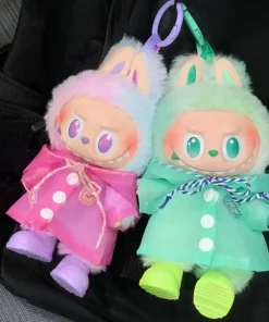 Summer Dopamine Raincoat Doll Clothes for 17 cm labubu 3.0 v1/v2/v3 clothes for Ropa labubu Outfit Fashionable Accessories