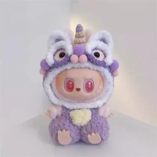 Only Clothes 17cm Labubu Doll Clothes Macaron Vinyl Lion Dan Doll Clothes Fashionable Cute Dress-Up Accessories Cool Trendy Set
