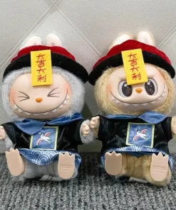 Labubu New Clothes 17cm Pendant Labubu Doll Clothes Cute And Auspicious Zombie Taoist Costume Chinese Style Cute Set