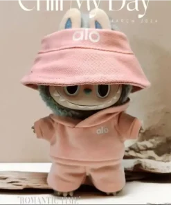 17cm Labubus Clothes Set, Hat & Overalls Set for 17cm Labubus Accessories Suit, Cute Clothes for Labubus Dress up Unique Style