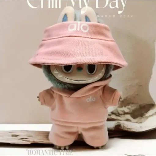 17cm Labubus Clothes Set, Hat & Overalls Set for 17cm Labubus Accessories Suit, Cute Clothes for Labubus Dress up Unique Style